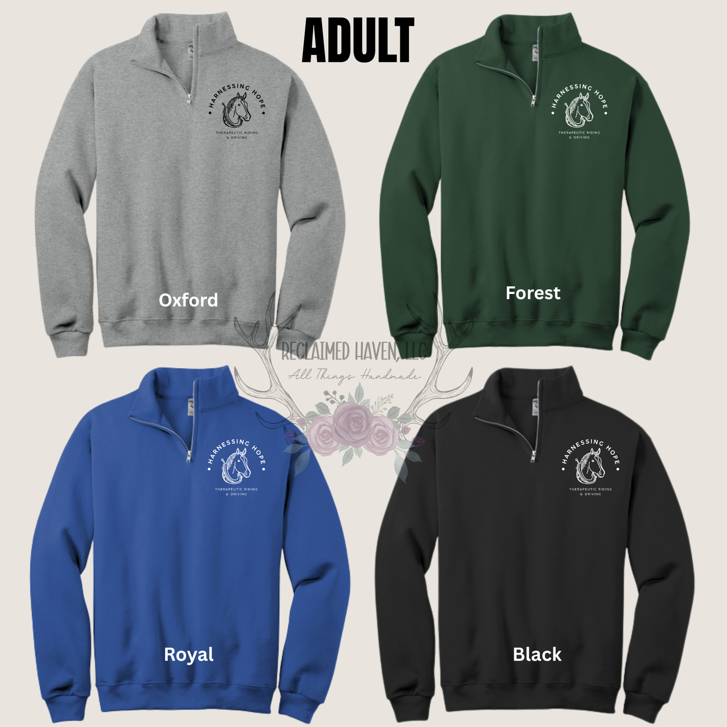 Adult - 1/4 zip with Logo