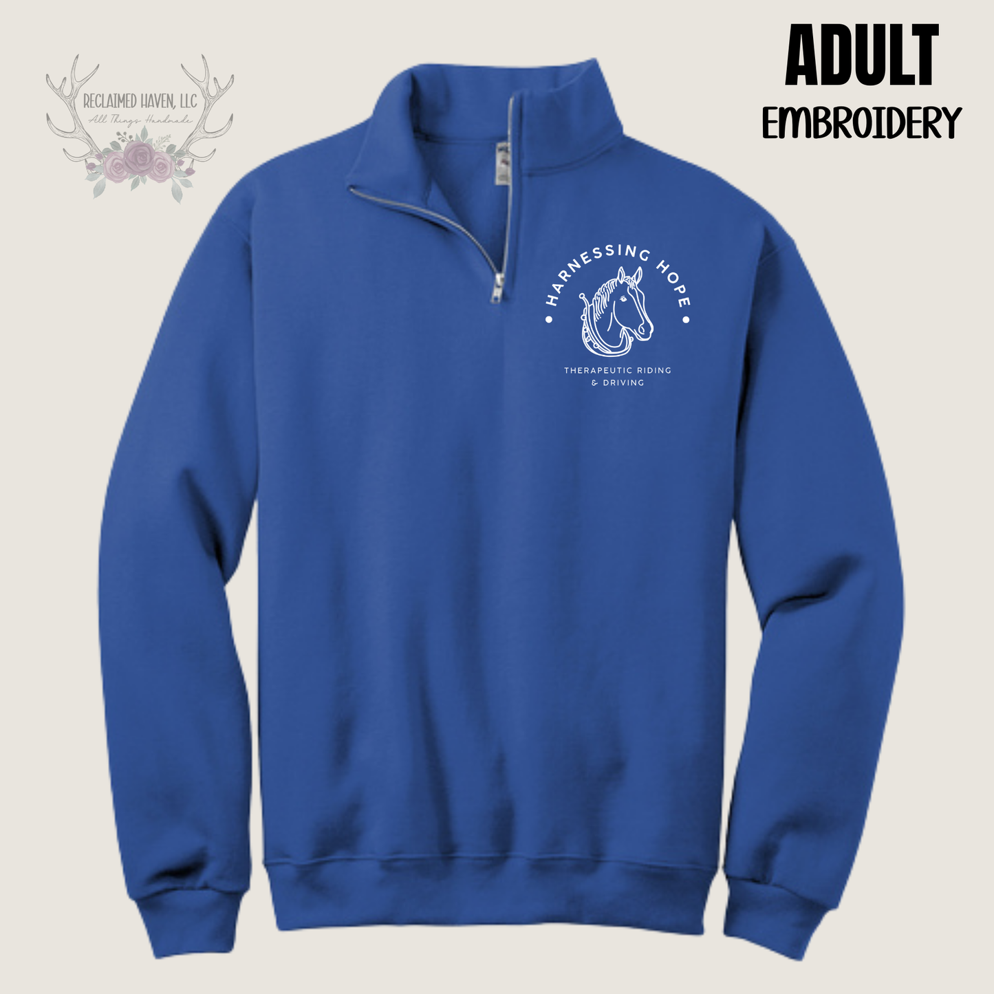Adult - 1/4 zip with Logo